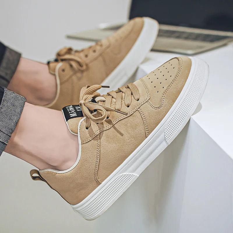Men's Sneakers Trendy Spring Breathable Fashionable Board Shoes Thick Bottom Versatile Soft Bottom Casual Sneakers Large Size 44