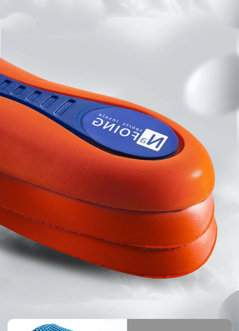Orthopedic Sports Elasticity Insoles For Shoes Sole Unisex Technology Shock Absorption Breathable Running Insoles