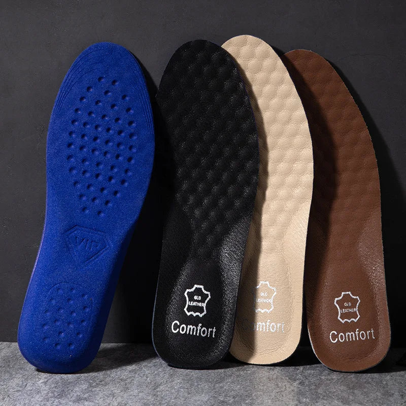 leather breathable insoles Arch support orthopedic insole Shock absorbing sole men Sneakers Leather shoes Insoles 2pcs/4pcs