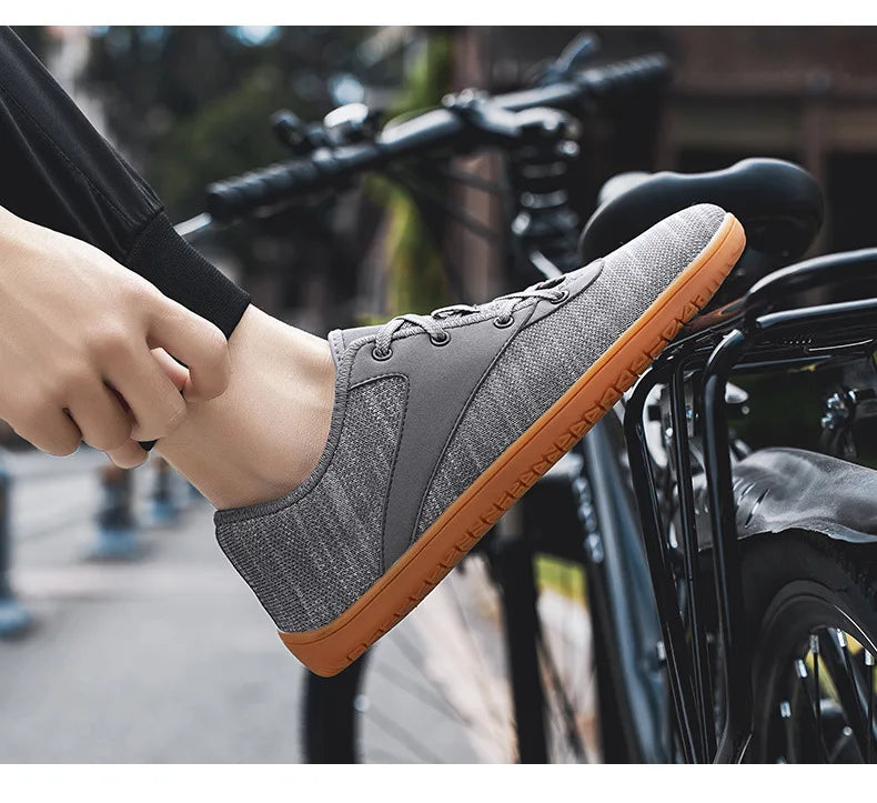 Wide Barefoot Sneakers Light Casual Mens Jogging Shoes Anti-slip Footwear Wide Barefoot Shoes Non-slip Ankle Outdoor Sneakers