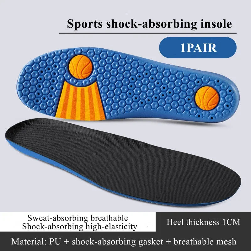 Sports Insoles Memory Foam Shoes Sole Mesh Deodorant Breathable Cushion Running  Feet Man Women Orthopedic Insoles for Sneakers