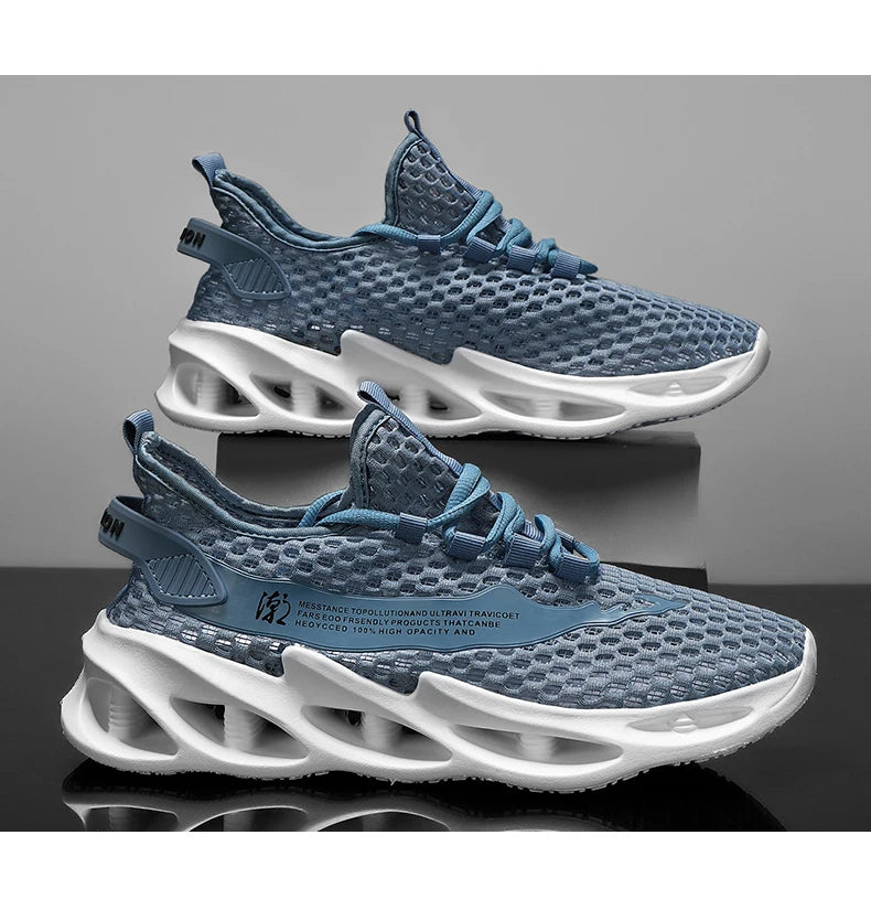 2024 New Summer Sneakers Men Trendy Breathable Running Tennis Shoes Outdoor Sports Tenis Masculino White Casual Walking Shoes