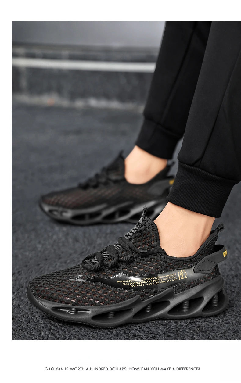 2024 New Summer Sneakers Men Trendy Breathable Running Tennis Shoes Outdoor Sports Tenis Masculino White Casual Walking Shoes