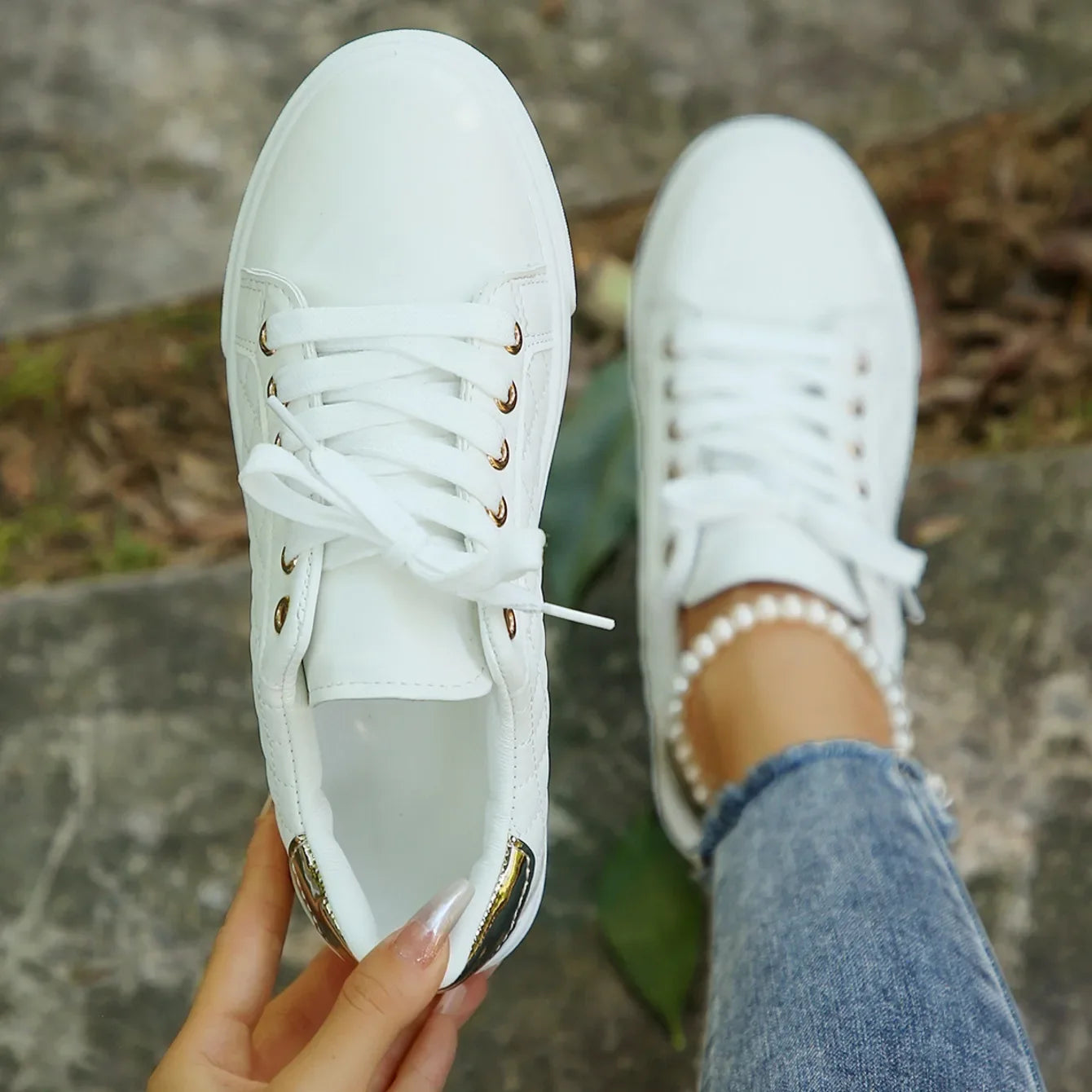 Women Sneakers 2024 Spring New Fashion Breathable Loafers Soft Sole Walking Casual Sneaker Comfortable Shallow Outdoor Sneakers