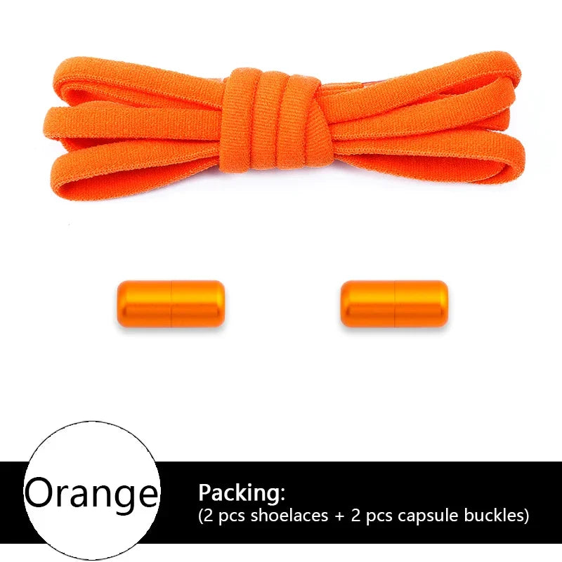 NEW Colorful Options Elastic laces Sneakers No tie Shoelace for Sports Round Shoelaces without ties Kids Adult Shoes Accessories