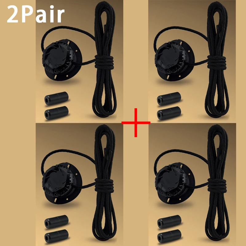 Fashion Swivel Buckle Laces Automatic Shoelace Without ties Kids Adult Sneakers No Tie Shoe laces Shoe accessories 1Pair/2Pair