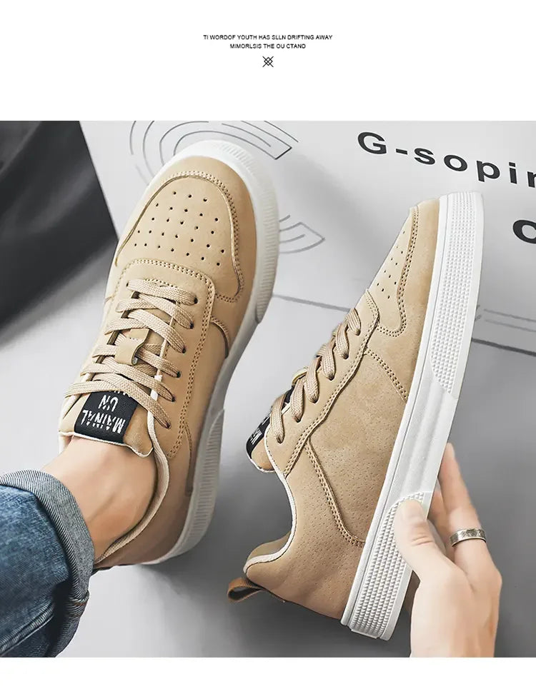 Men's Sneakers Trendy Spring Breathable Fashionable Board Shoes Thick Bottom Versatile Soft Bottom Casual Sneakers Large Size 44