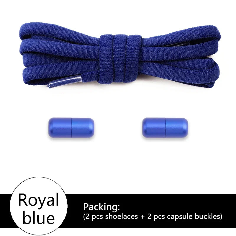 NEW Colorful Options Elastic laces Sneakers No tie Shoelace for Sports Round Shoelaces without ties Kids Adult Shoes Accessories