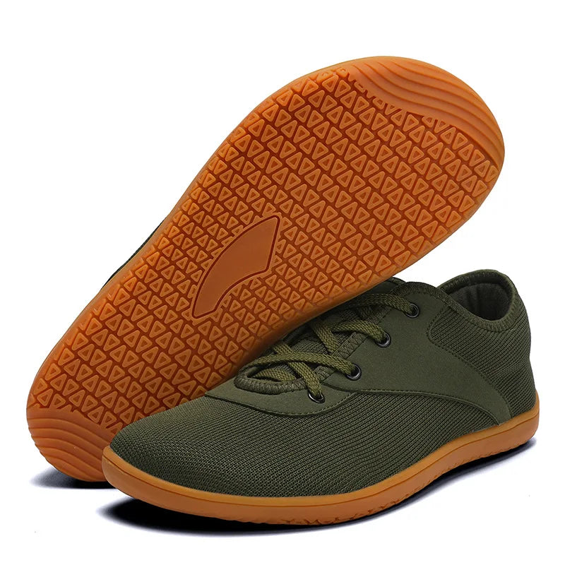 Wide Barefoot Sneakers Light Casual Mens Jogging Shoes Anti-slip Footwear Wide Barefoot Shoes Non-slip Ankle Outdoor Sneakers