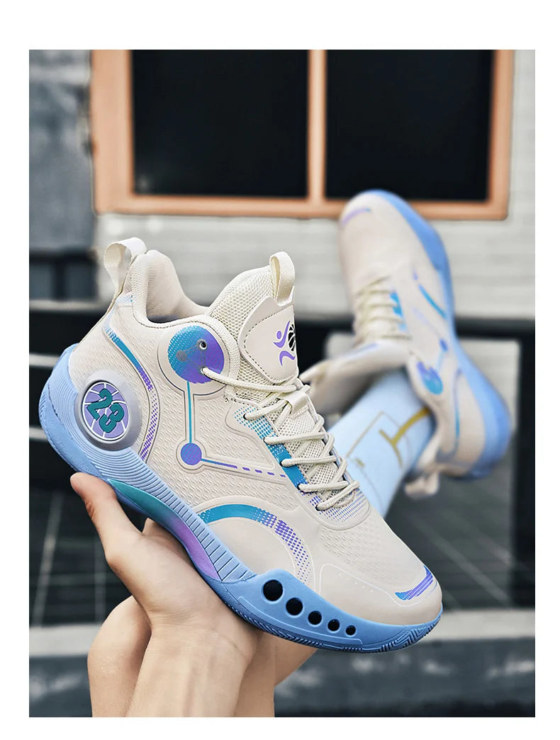 Popular Basketball Shoes Men Women Sneakers  Male Training Sports Fashion Colorful Waterproof Shoes Casual Non-Slip Couple Shoes