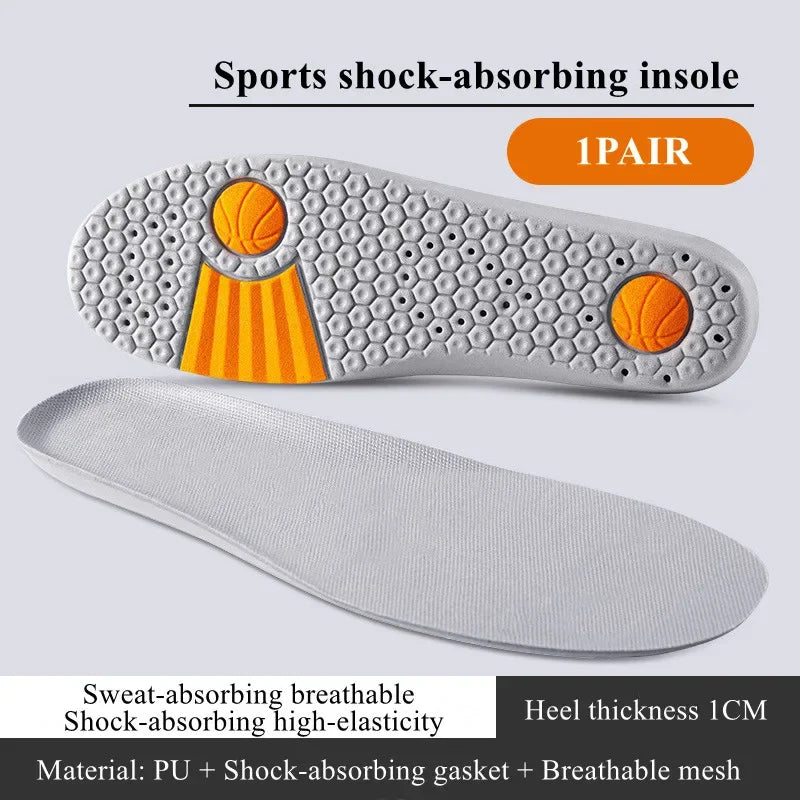 Sports Insoles Memory Foam Shoes Sole Mesh Deodorant Breathable Cushion Running  Feet Man Women Orthopedic Insoles for Sneakers