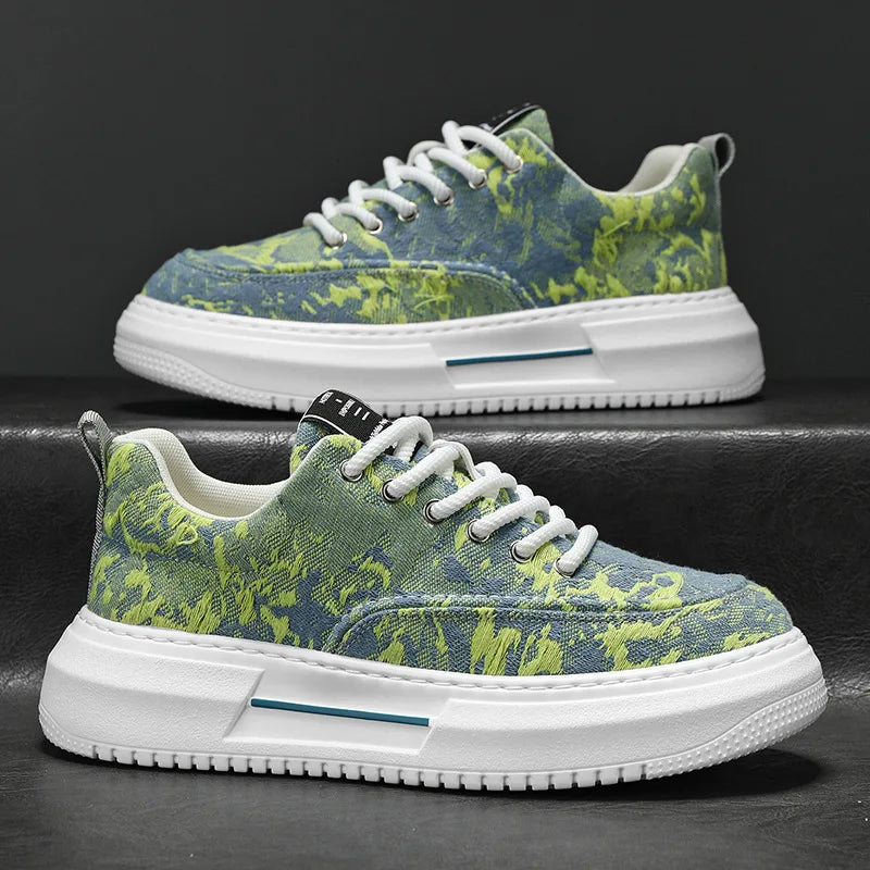 2025 Sneakers For Men Breathable Non-Slip Sport Shoes Male Fashion Casual Platform Shoes Comfortable Outdoor Running Shoes