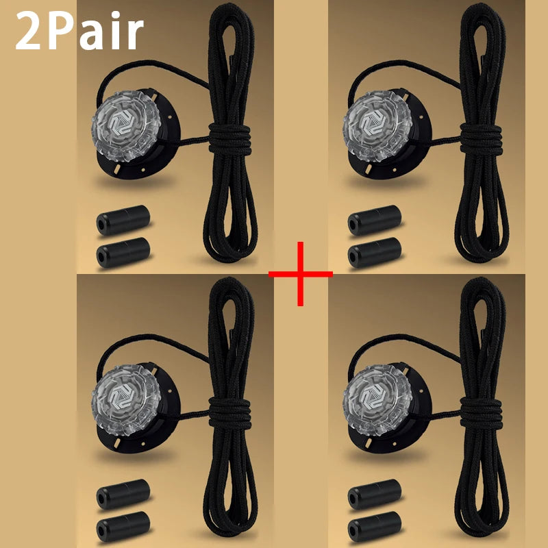 Fashion Swivel Buckle Laces Automatic Shoelace Without ties Kids Adult Sneakers No Tie Shoe laces Shoe accessories 1Pair/2Pair