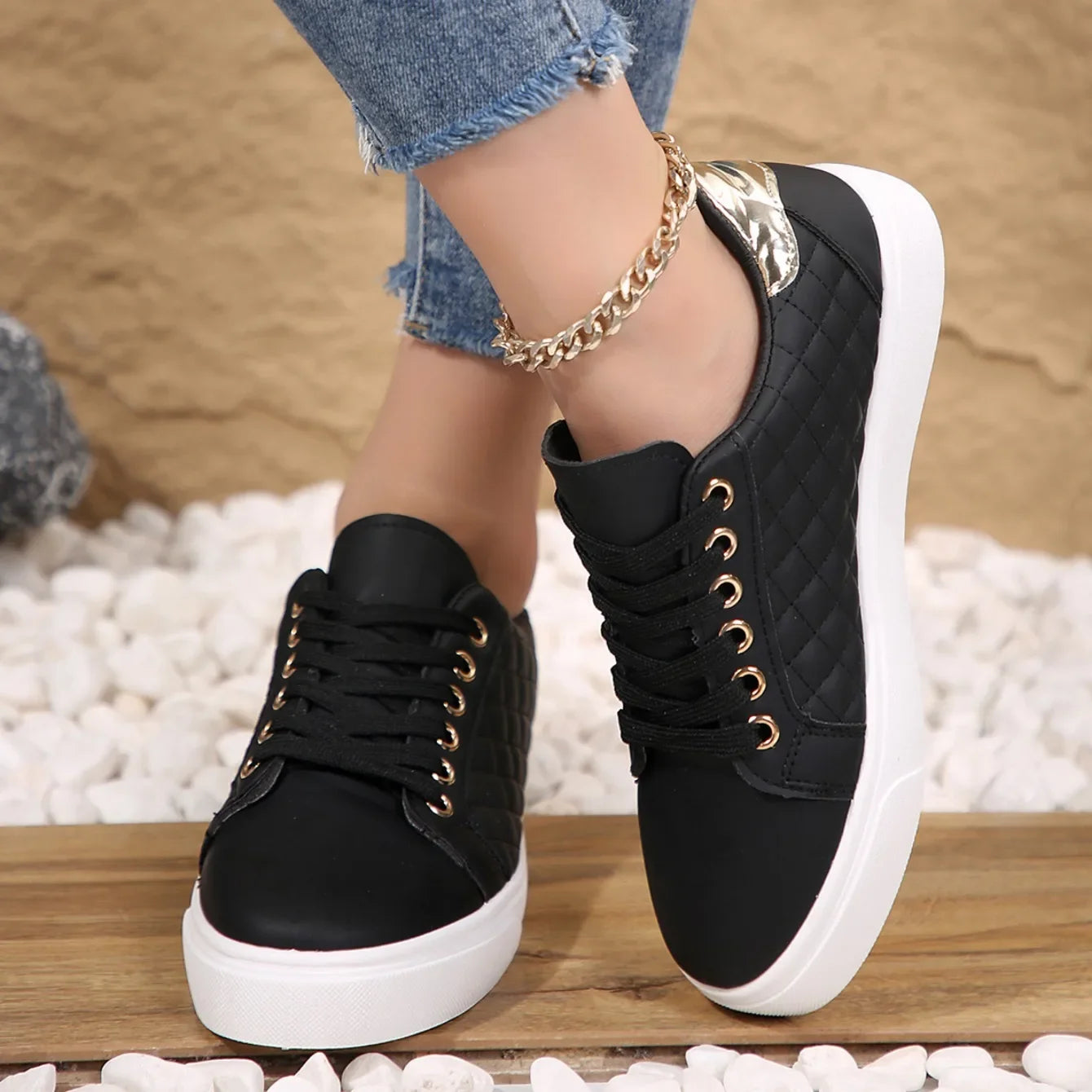 Women Sneakers 2024 Spring New Fashion Breathable Loafers Soft Sole Walking Casual Sneaker Comfortable Shallow Outdoor Sneakers